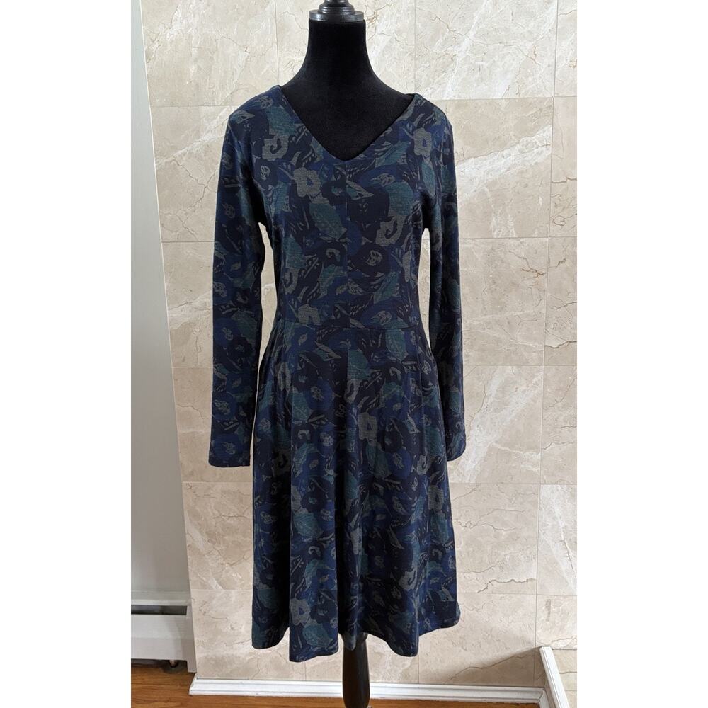 IBEX Merino Wool Shae Dress - S Navy Sustainable Travel Mountain Cozy Lifestyle